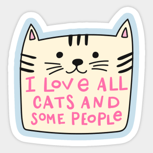 I Love Cats Sticker